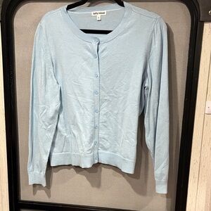 Kathy Ireland Sky Blue Button-Up Cardigan